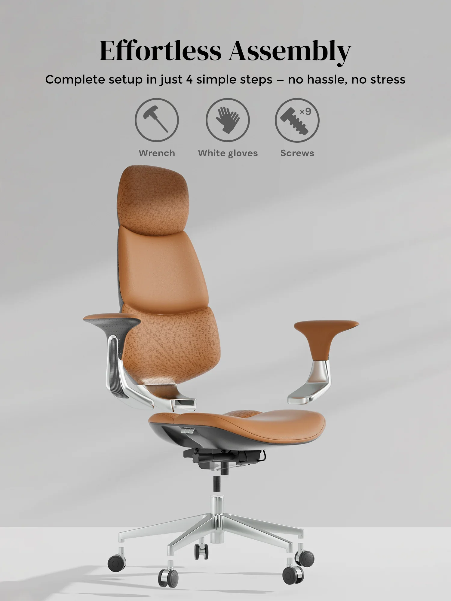 Nyla Leather Chair with Easy Adjustment - Image 99