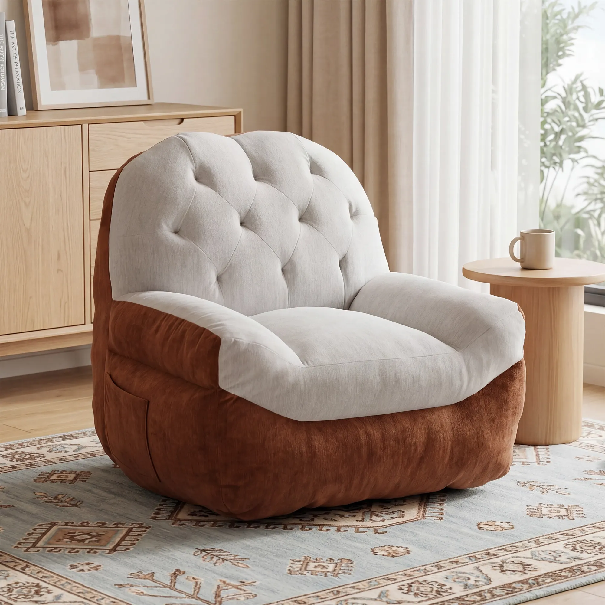 Eos Color-Block Compressed Single Sofa - Image 12