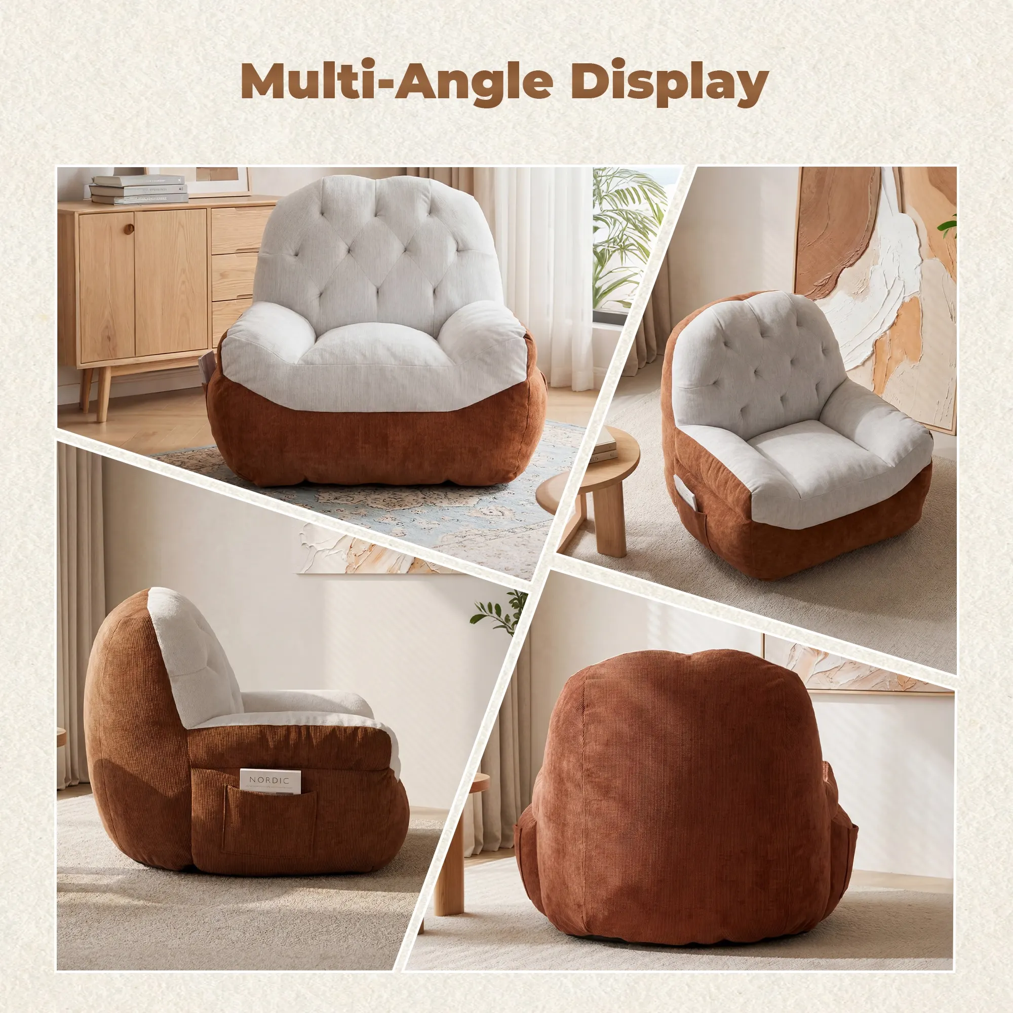 Eos Color-Block Compressed Single Sofa - Image 13