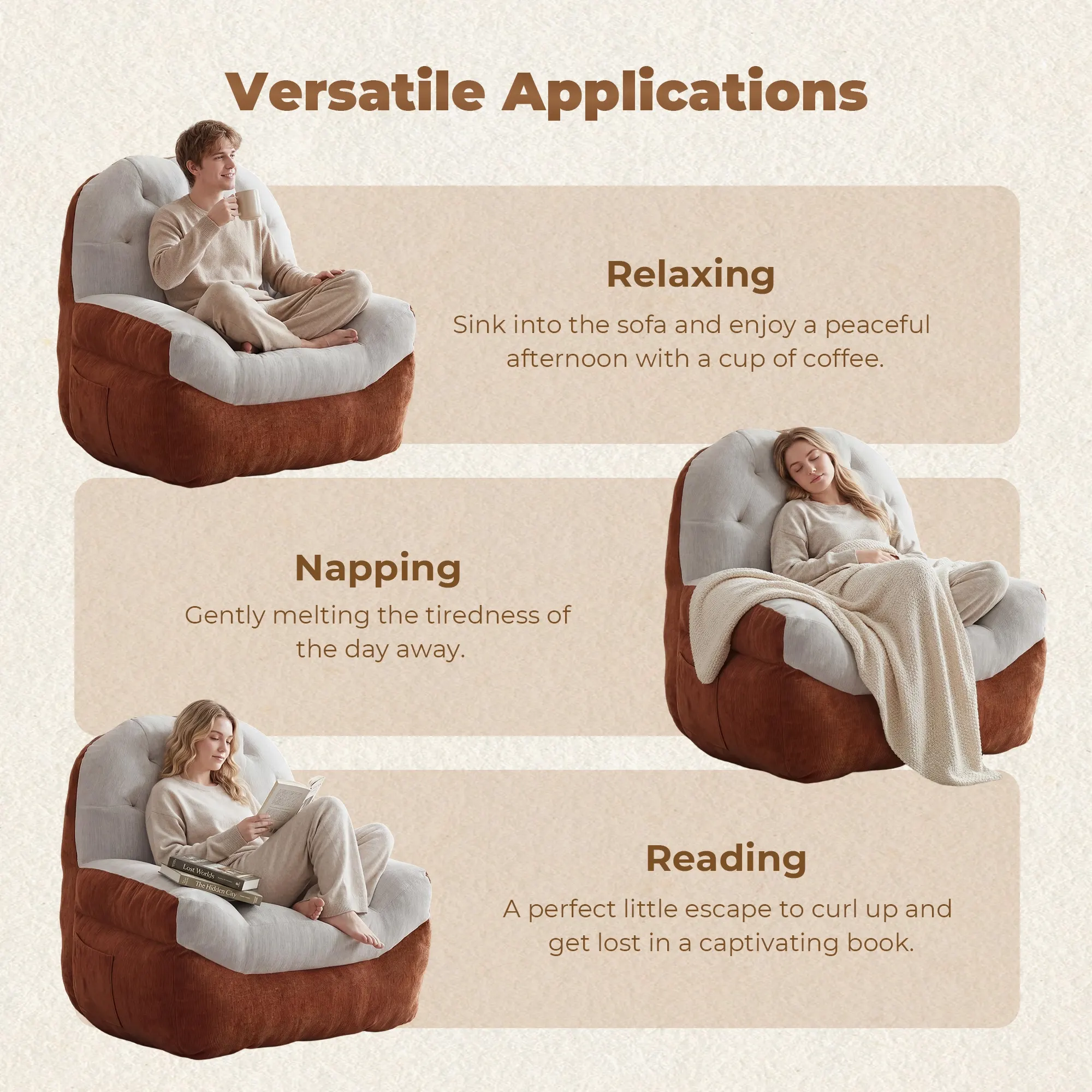 Eos Color-Block Compressed Single Sofa - Image 9