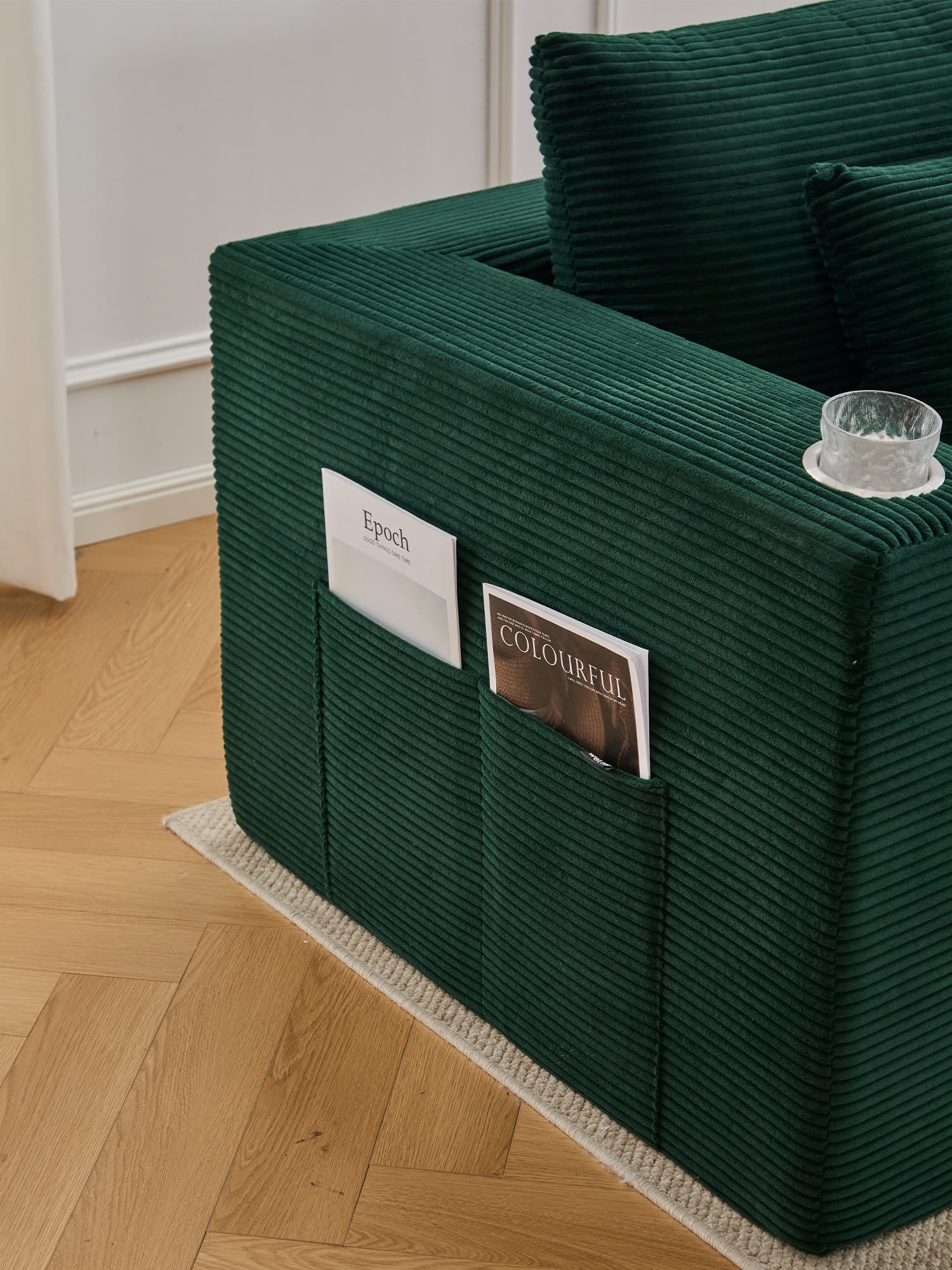 Hestia Compressed Modular Sofa with Cup Holders & Storage - Image 23