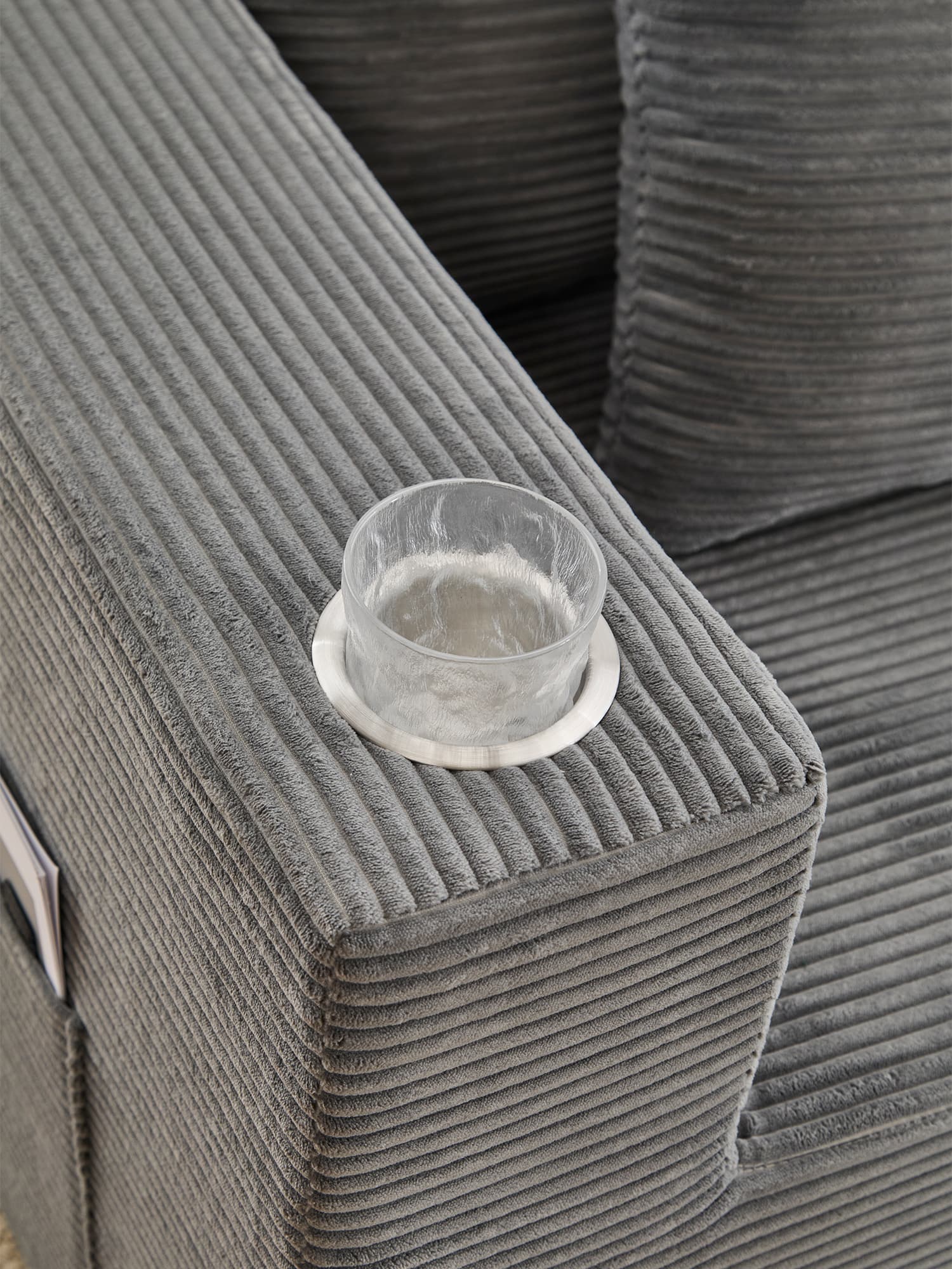 Hestia Compressed Modular Sofa with Cup Holders & Storage - Image 24