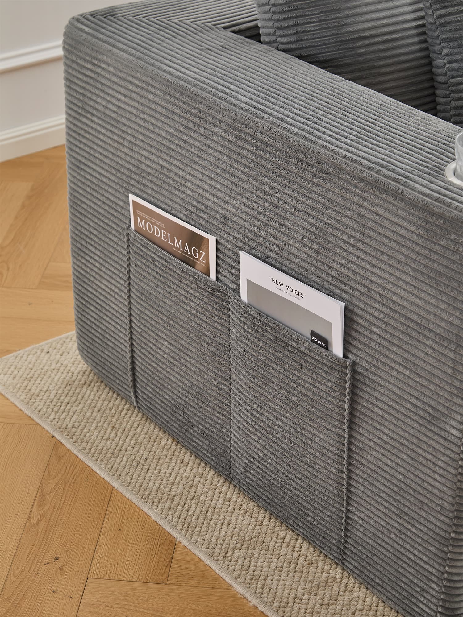 Hestia Compressed Modular Sofa with Cup Holders & Storage - Image 29