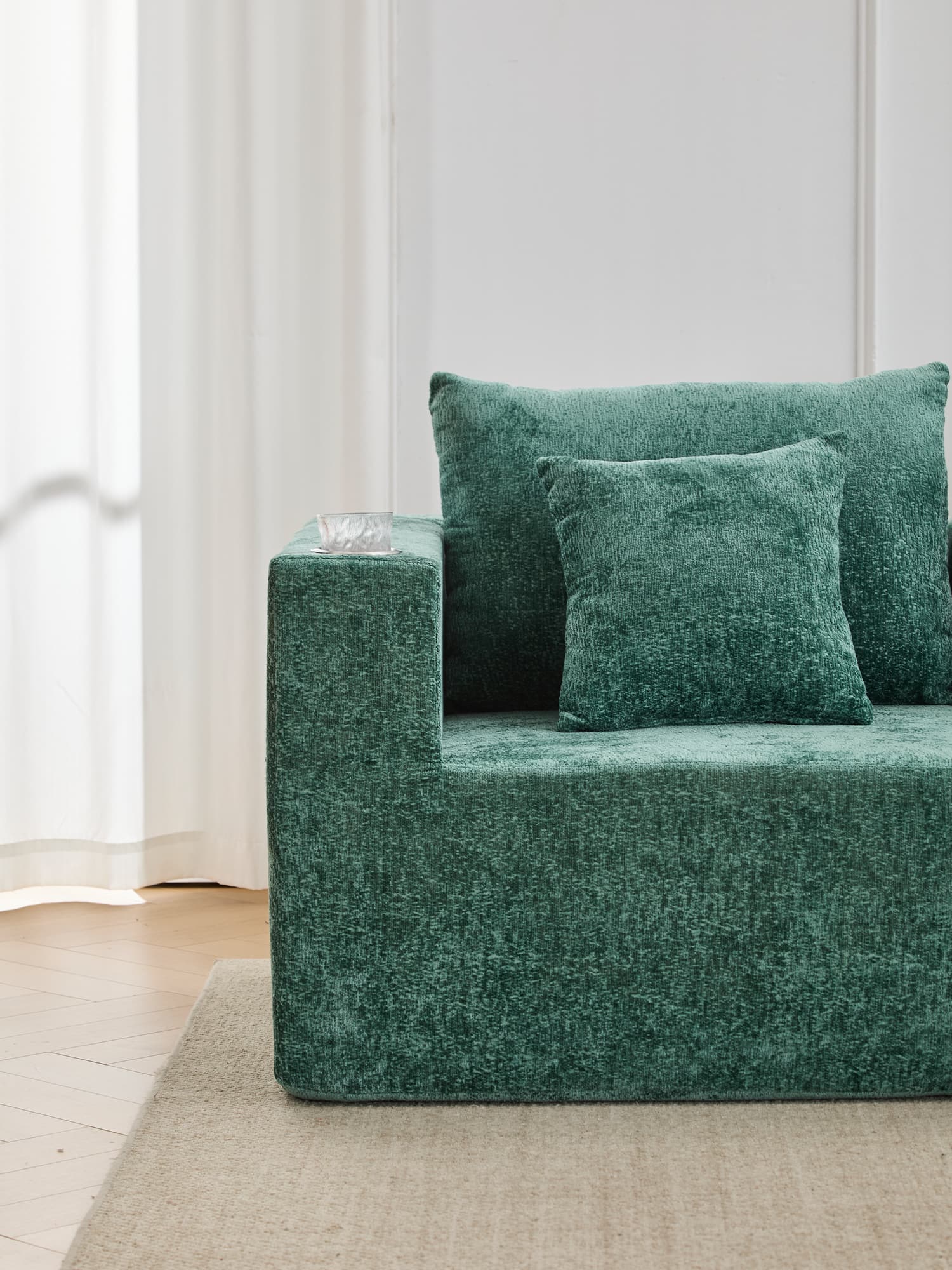 Hestia Compressed Modular Sofa with Cup Holders & Storage - Image 32