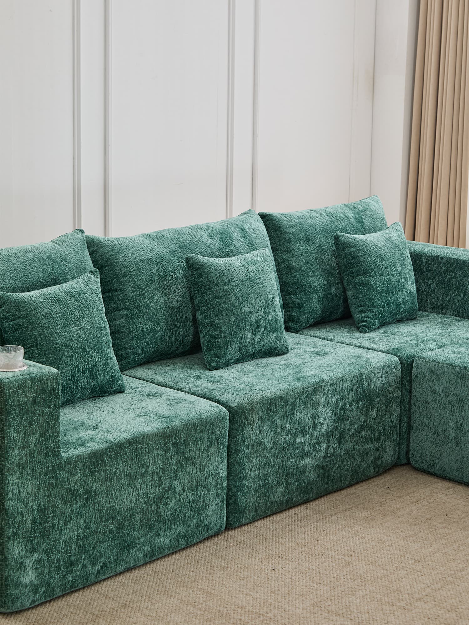 Hestia Compressed Modular Sofa with Cup Holders & Storage - Image 35