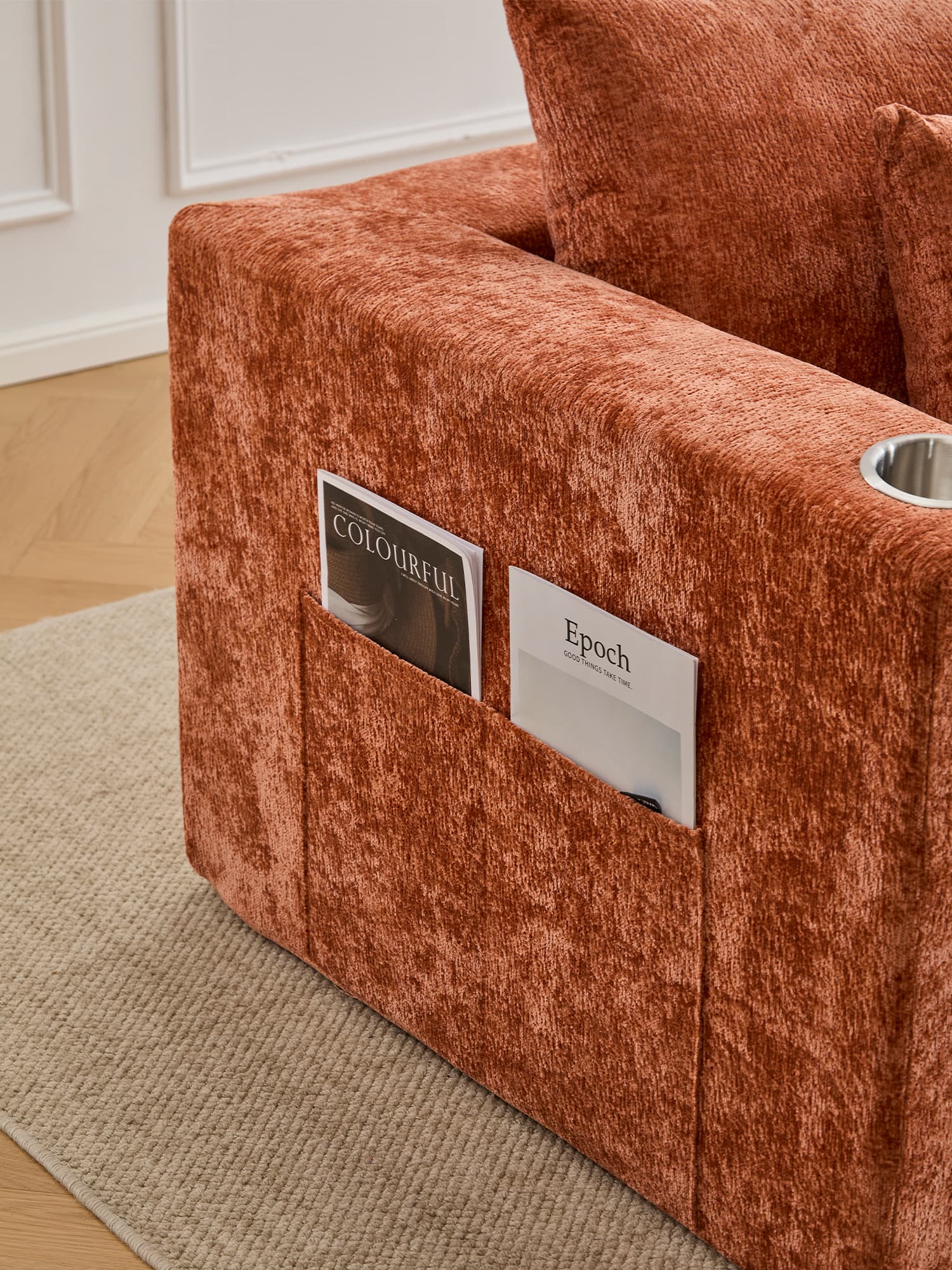 Hestia Compressed Modular Sofa with Cup Holders & Storage - Image 42