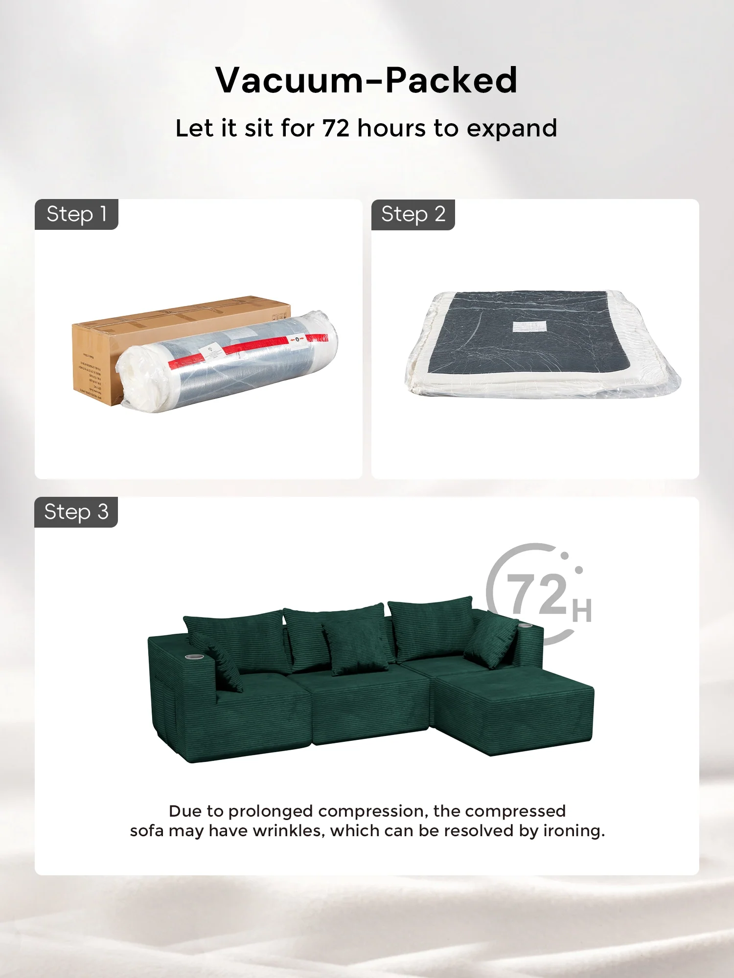 Hestia Compressed Modular Sofa with Cup Holders & Storage - Image 70