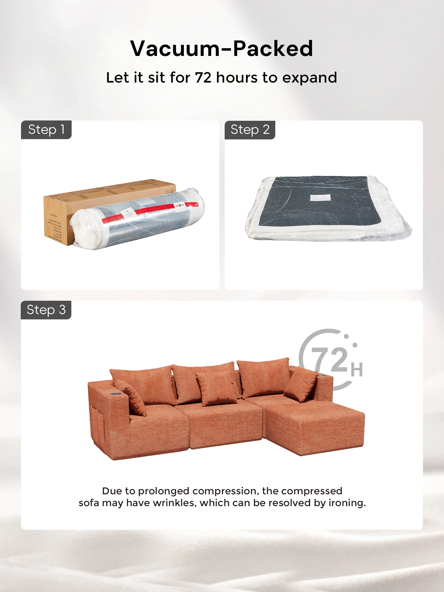 Hestia Compressed Modular Sofa with Cup Holders & Storage - Image 91