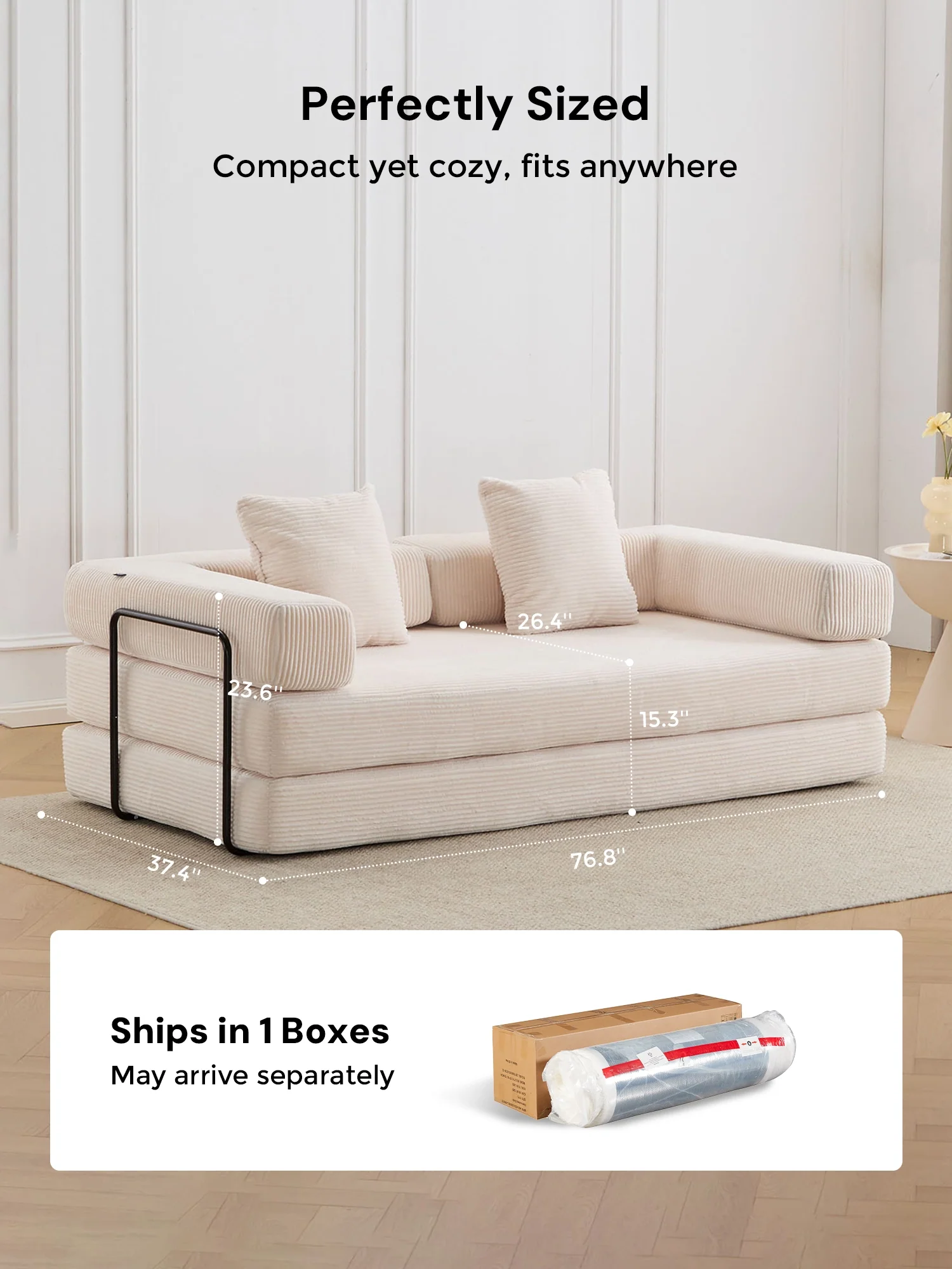 Hestia Compressed Modular Sofa with Cup Holders & Storage - Image 96