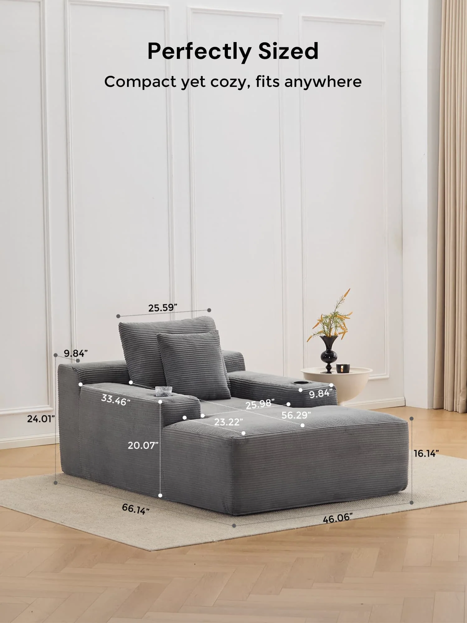 Morpheus Oversized Compressed Single Sofa - Image 24