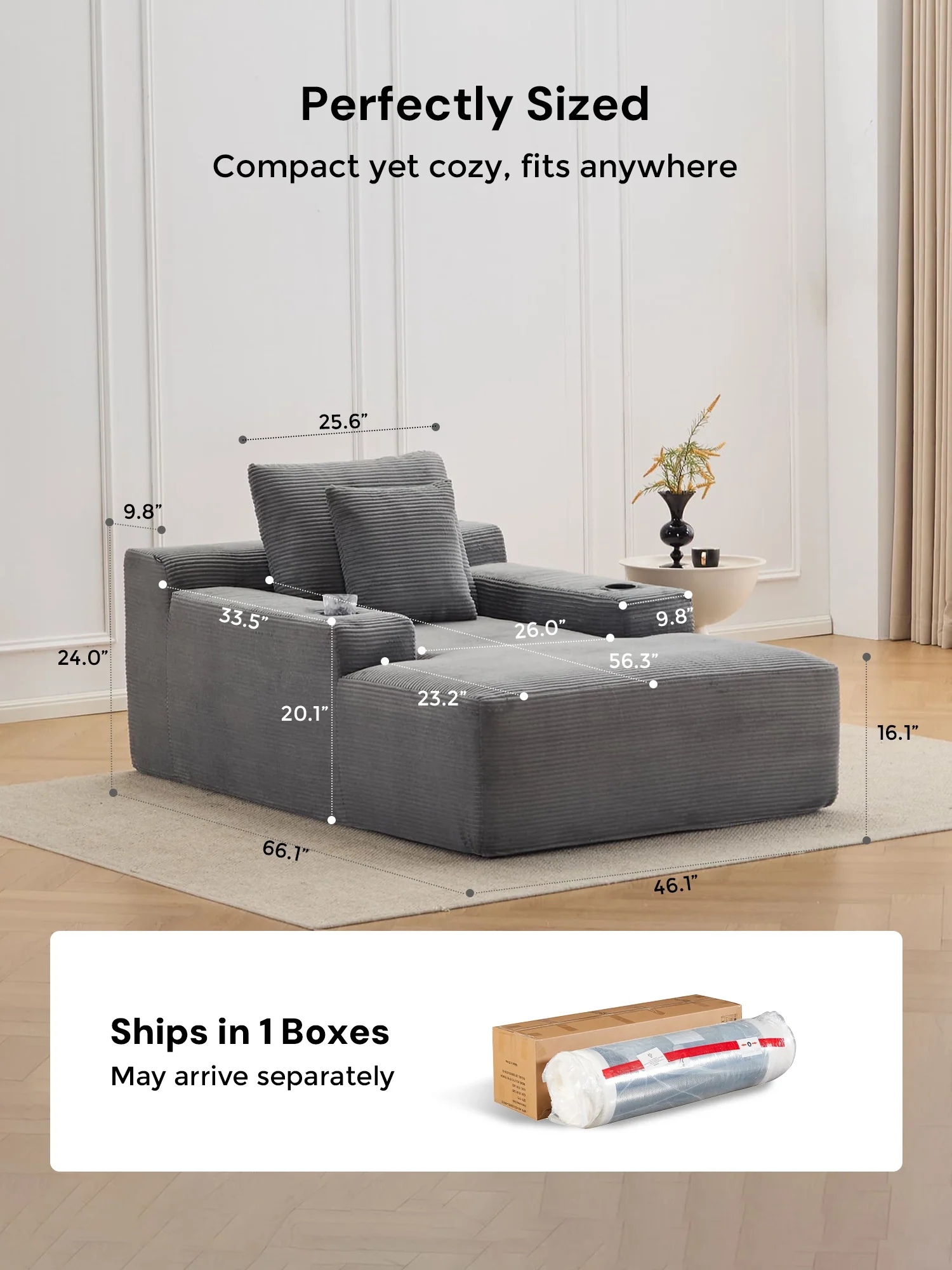 Morpheus Oversized Compressed Single Sofa - Image 33