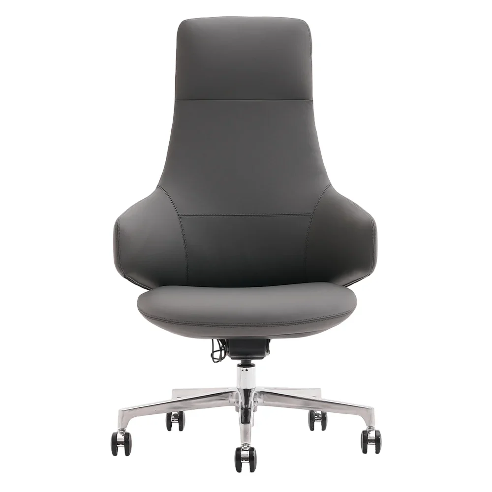 Natia Leather Office Chair with Wraparound Lumbar - Image 100