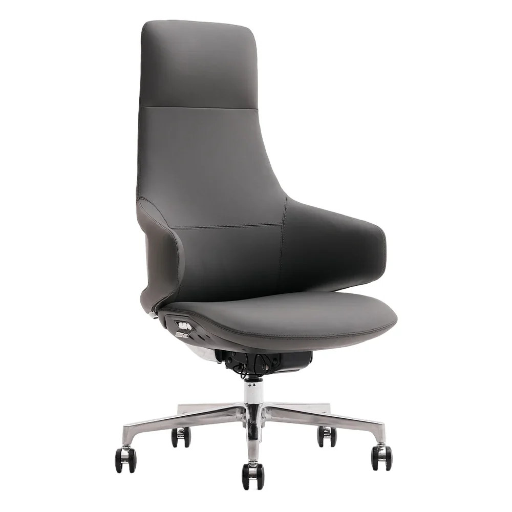 Natia Leather Office Chair with Wraparound Lumbar - Image 108