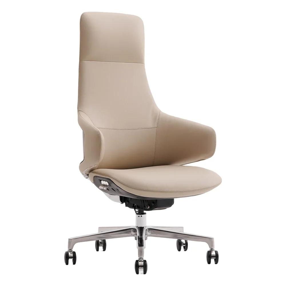 Natia Leather Office Chair with Wraparound Lumbar - Image 110