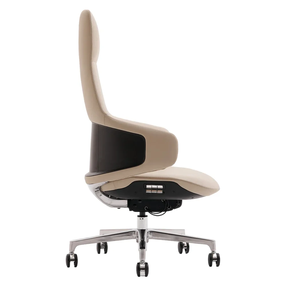 Natia Leather Office Chair with Wraparound Lumbar - Image 111