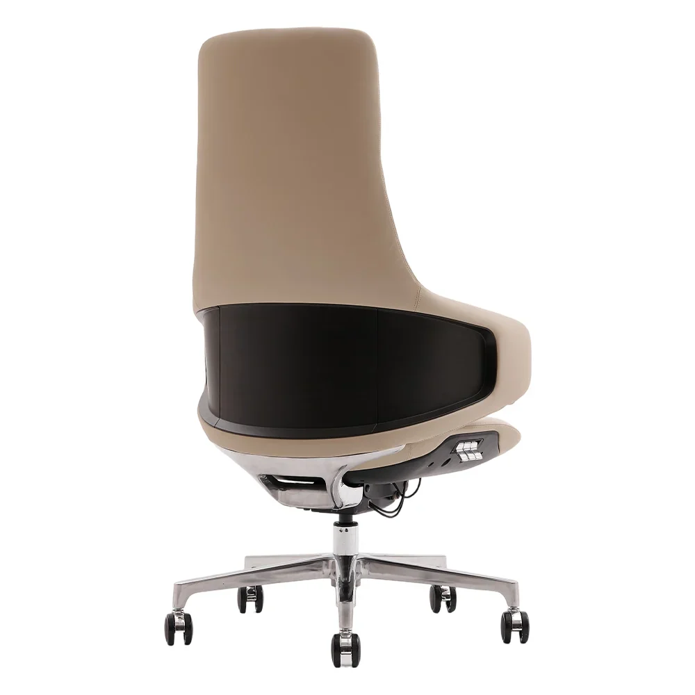 Natia Leather Office Chair with Wraparound Lumbar - Image 113