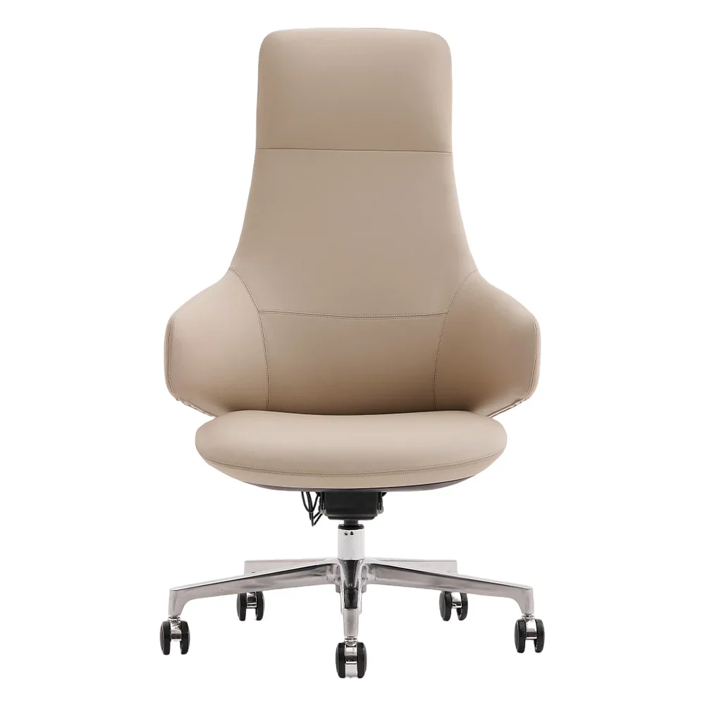 Natia Leather Office Chair with Wraparound Lumbar - Image 114