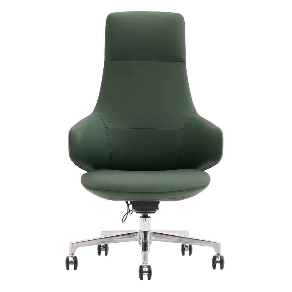 Natia Leather Office Chair with Wraparound Lumbar - Image 115