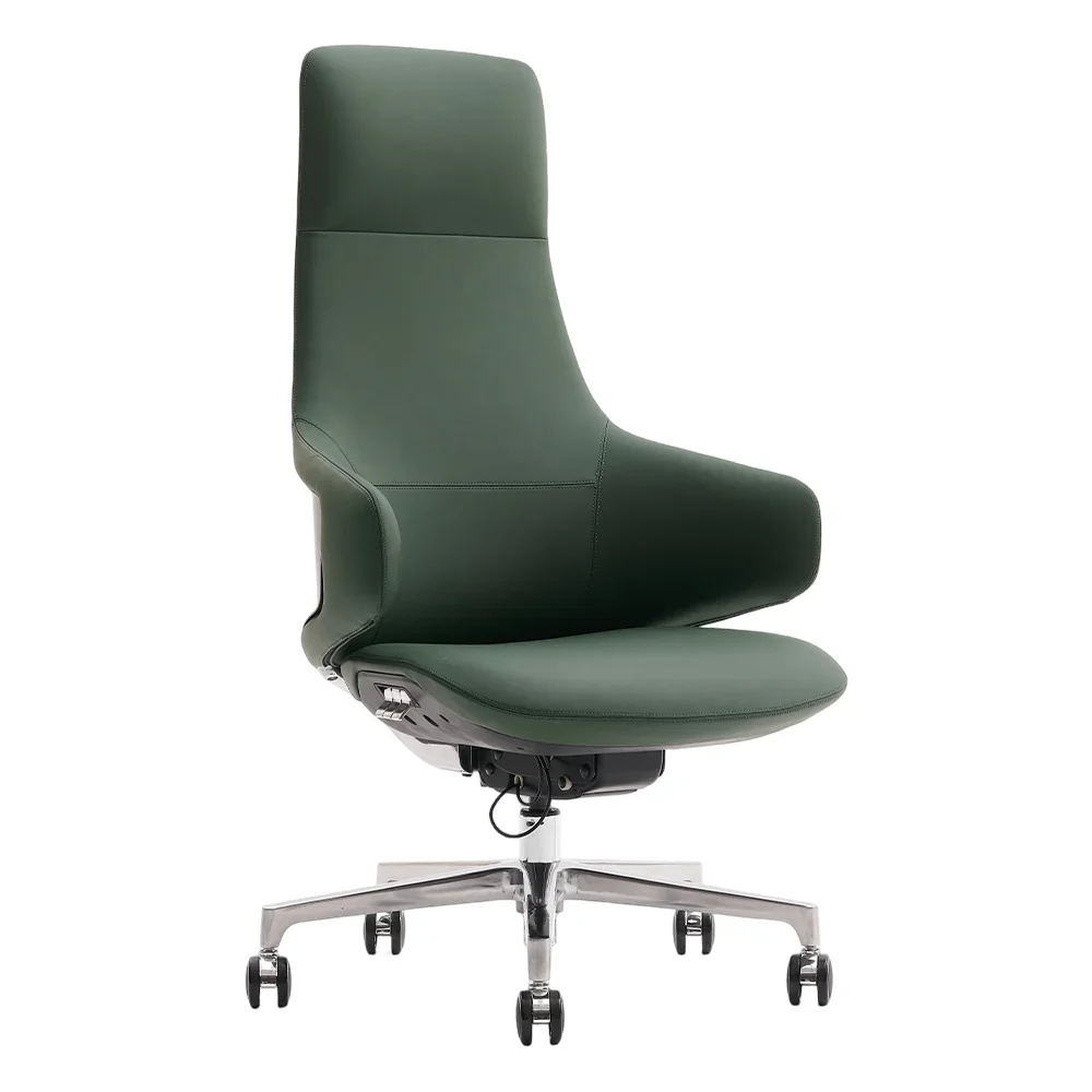 Natia Leather Office Chair with Wraparound Lumbar - Image 116