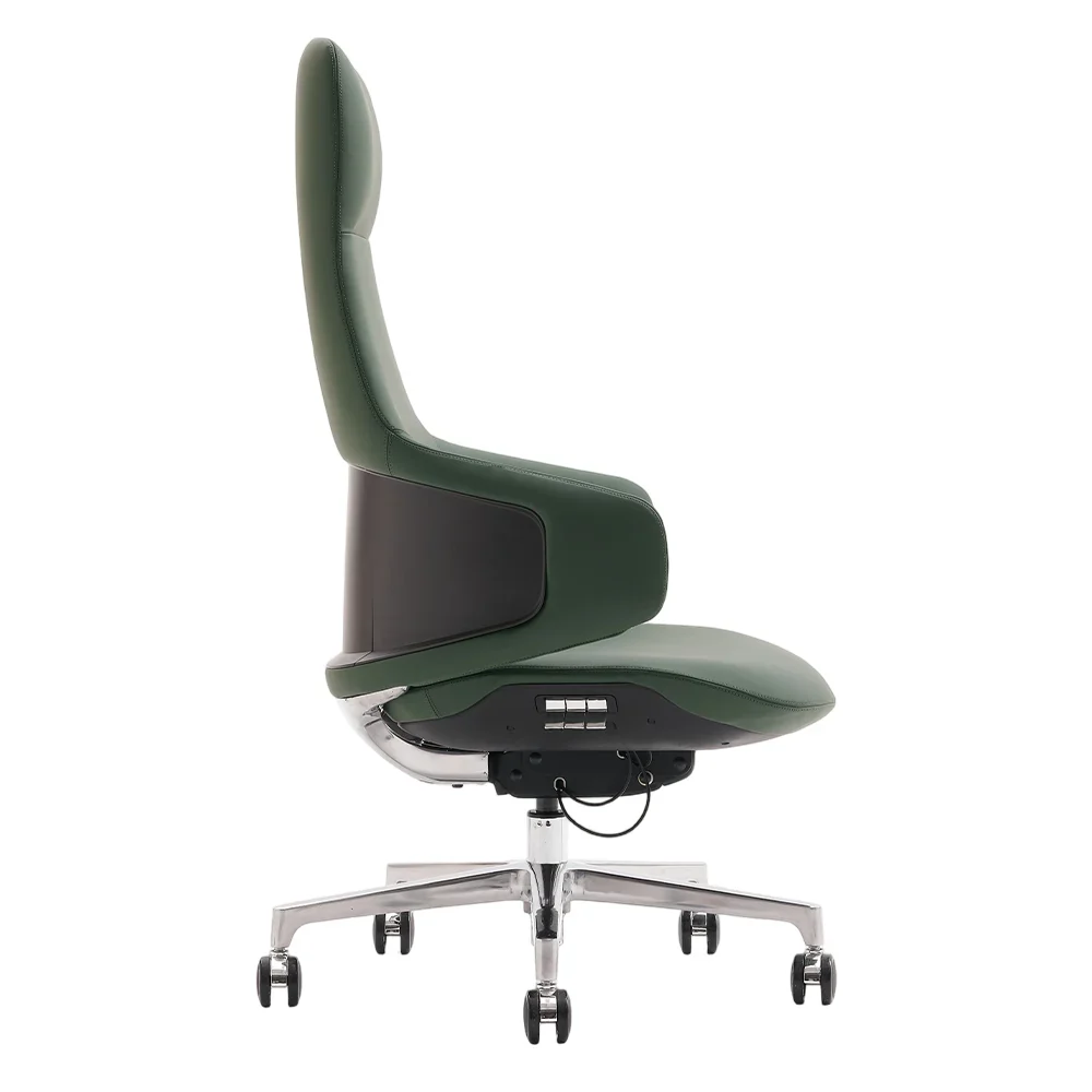 Natia Leather Office Chair with Wraparound Lumbar - Image 118
