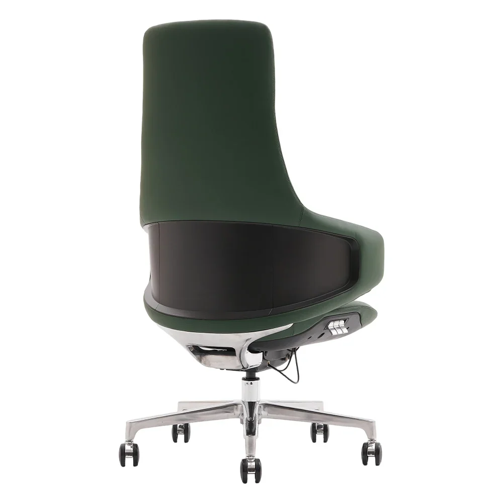 Natia Leather Office Chair with Wraparound Lumbar - Image 119