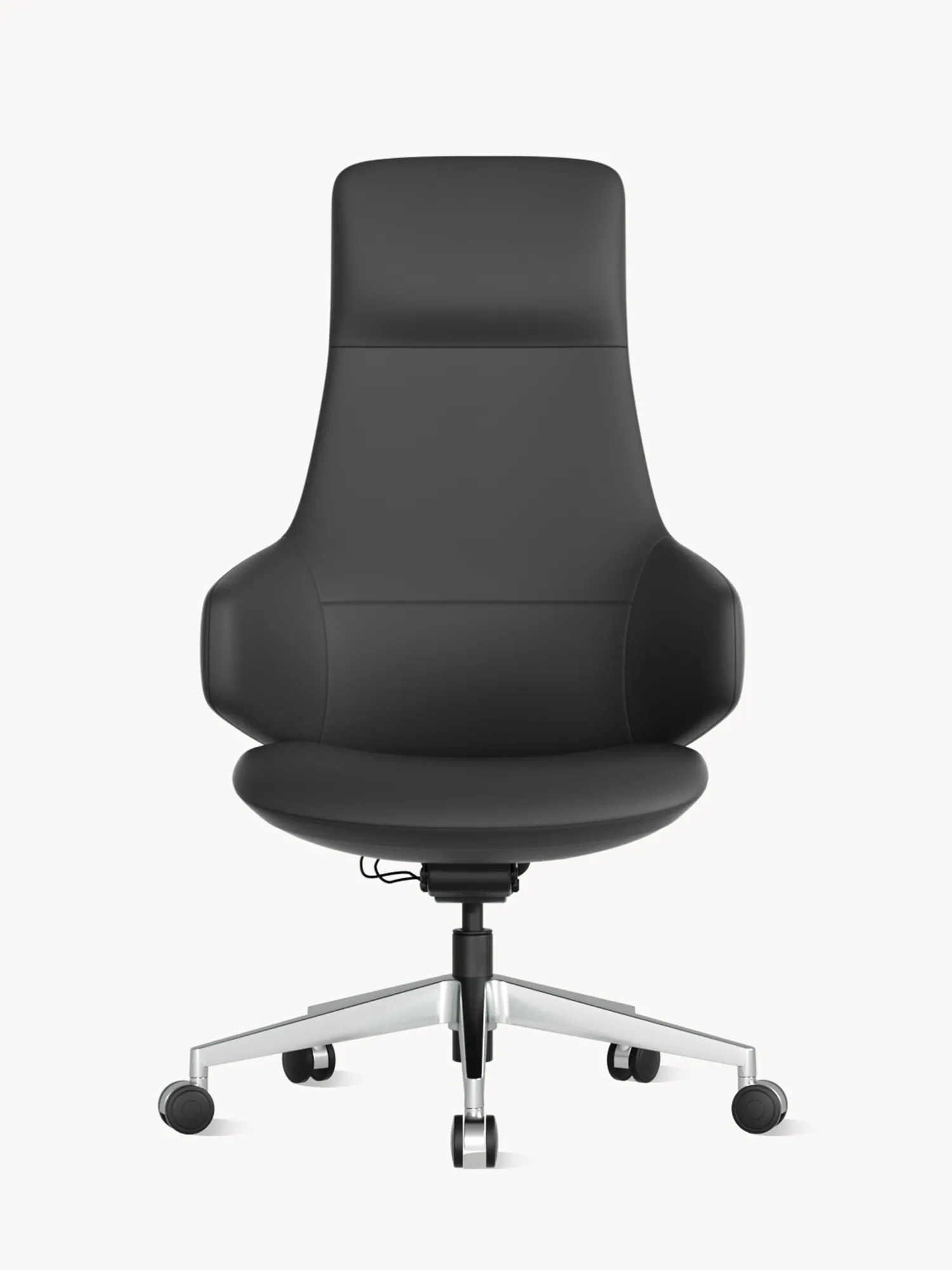 Natia Leather Office Chair with Wraparound Lumbar - Image 29