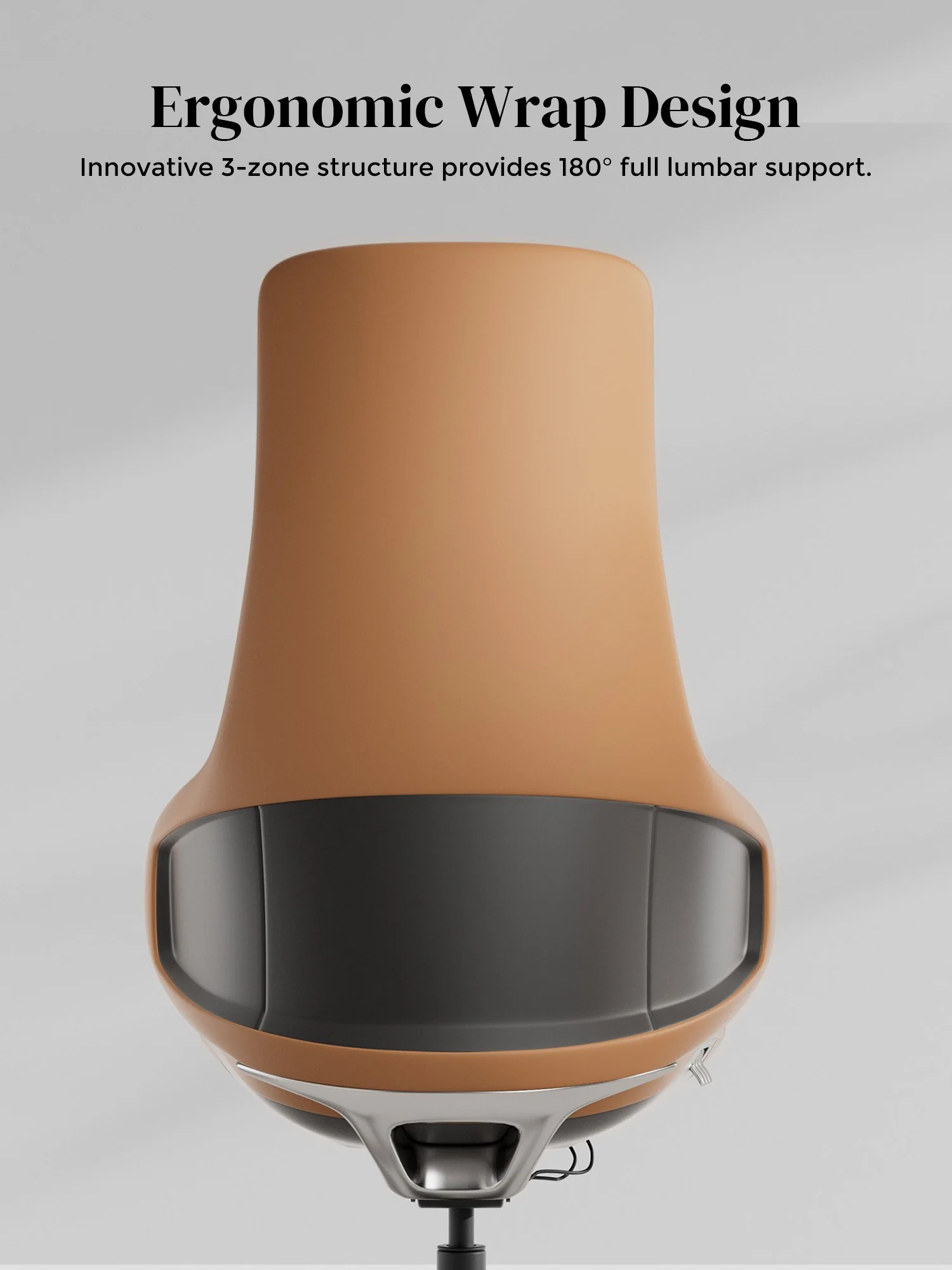 Natia Leather Office Chair with Wraparound Lumbar - Image 53