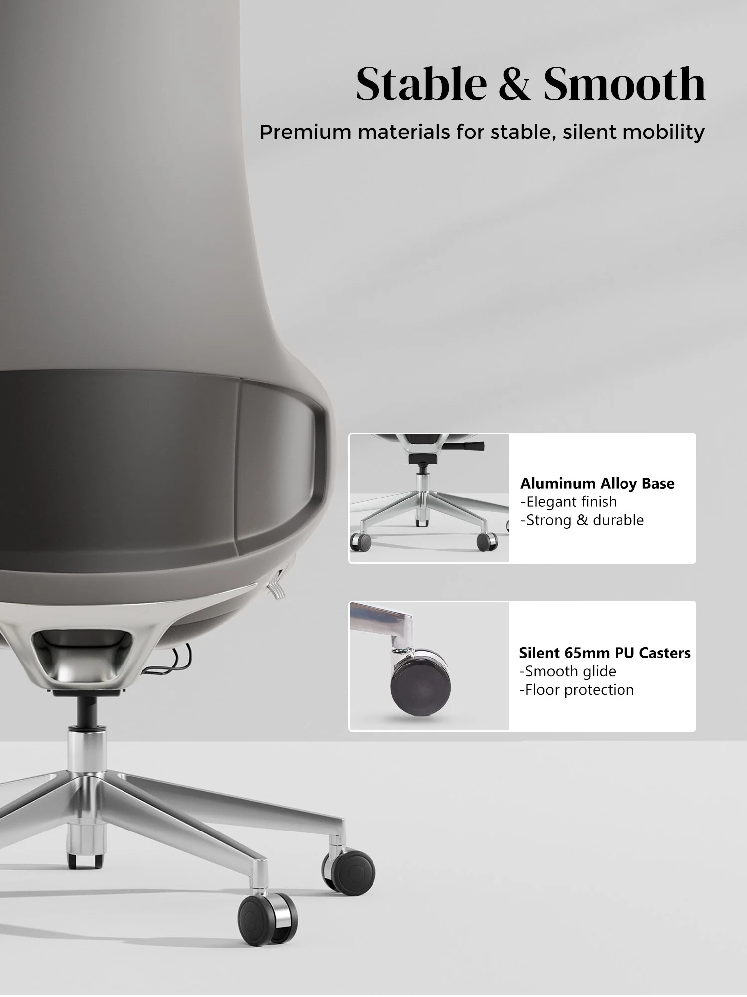 Natia Leather Office Chair with Wraparound Lumbar - Image 63