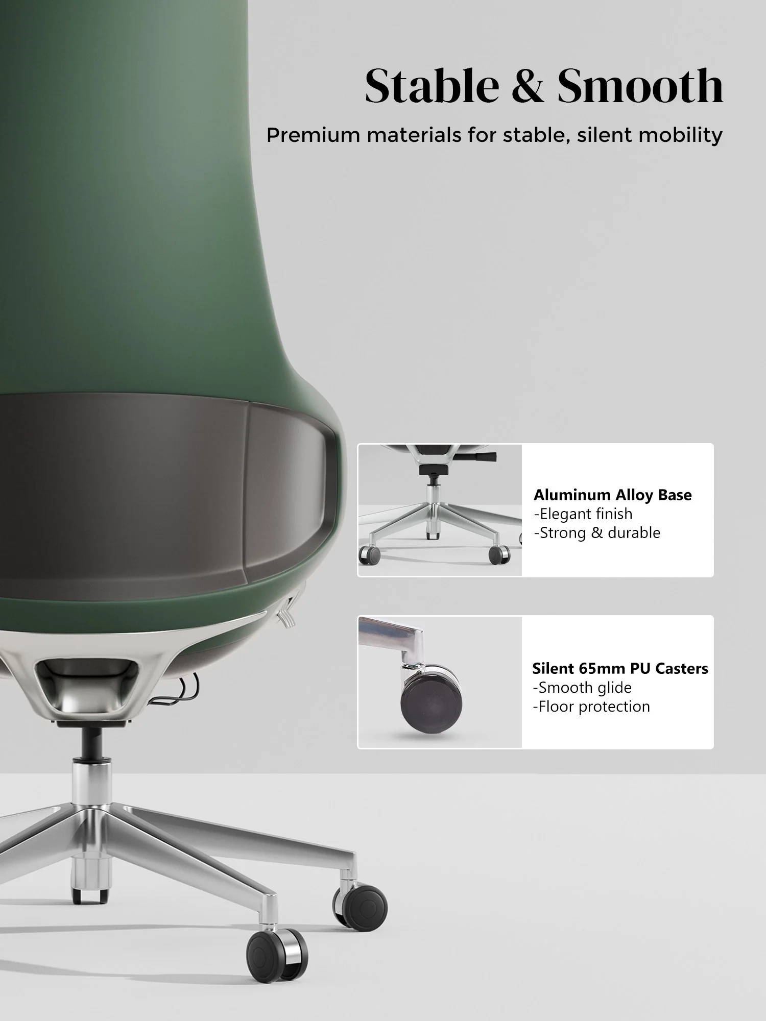 Natia Leather Office Chair with Wraparound Lumbar - Image 72