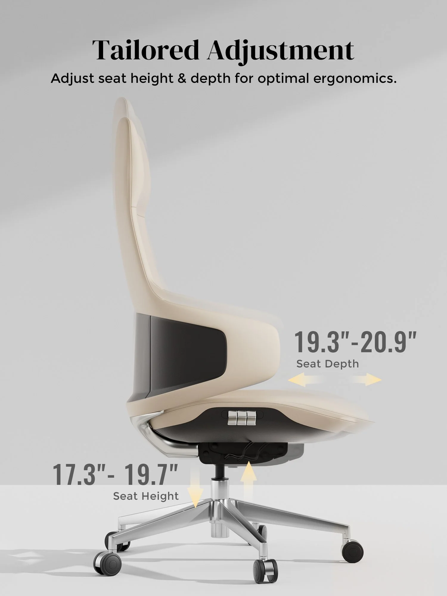 Natia Leather Office Chair with Wraparound Lumbar - Image 77