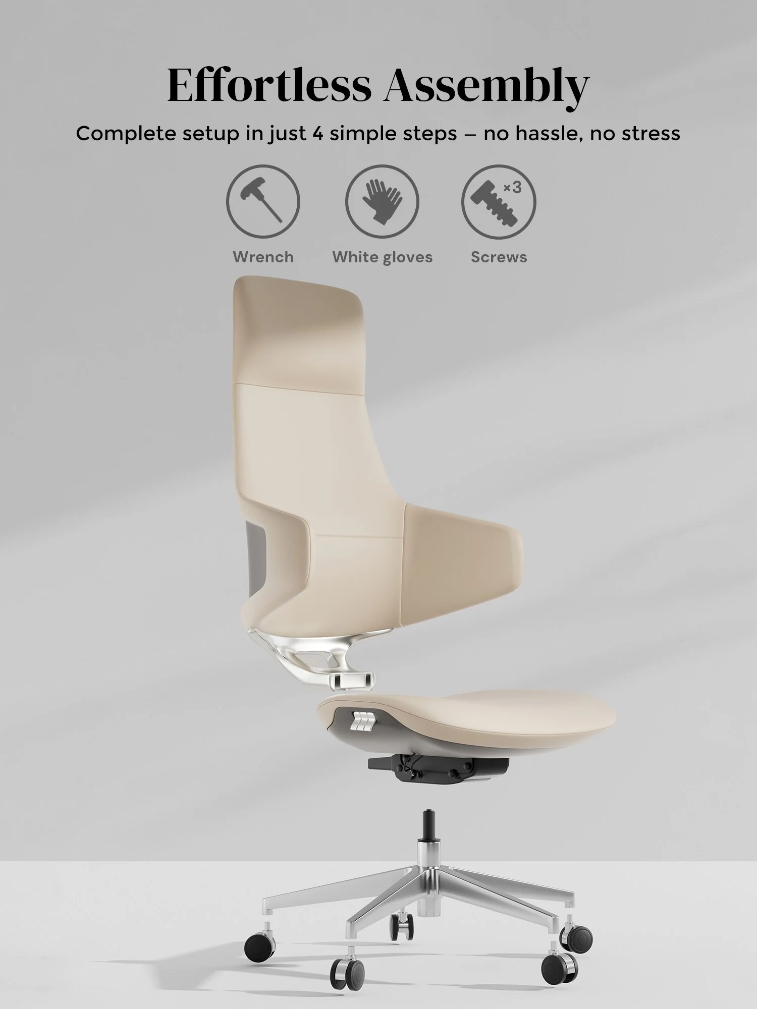 Natia Leather Office Chair with Wraparound Lumbar - Image 84