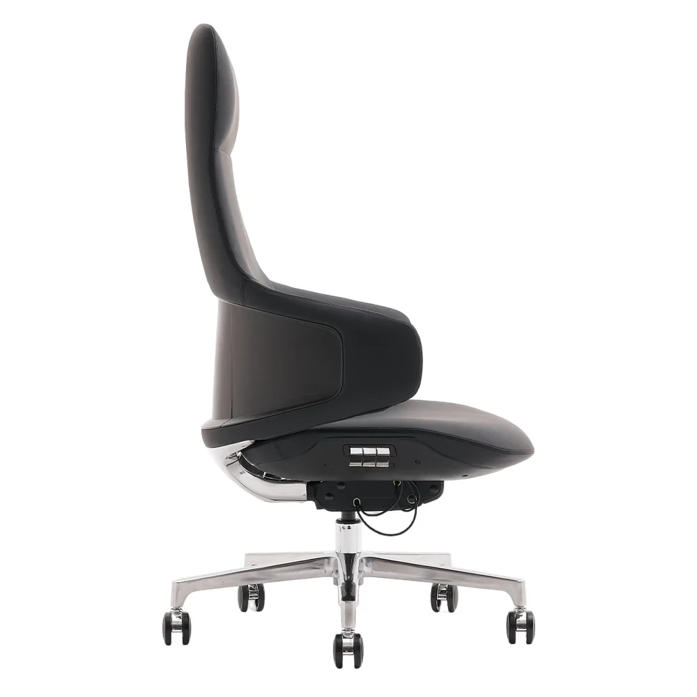 Natia Leather Office Chair with Wraparound Lumbar - Image 89