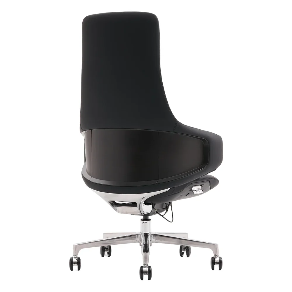 Natia Leather Office Chair with Wraparound Lumbar - Image 90