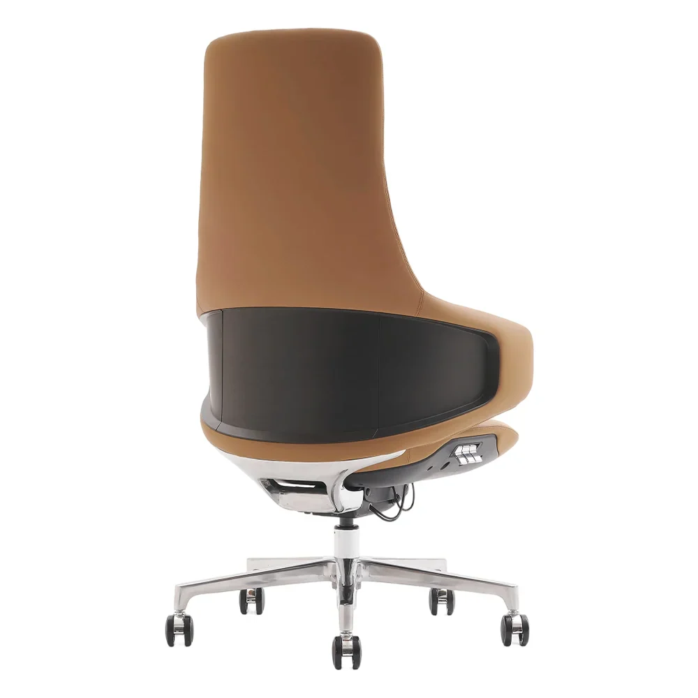 Natia Leather Office Chair with Wraparound Lumbar - Image 93