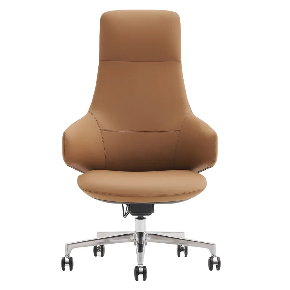 Natia Leather Office Chair with Wraparound Lumbar - Image 94