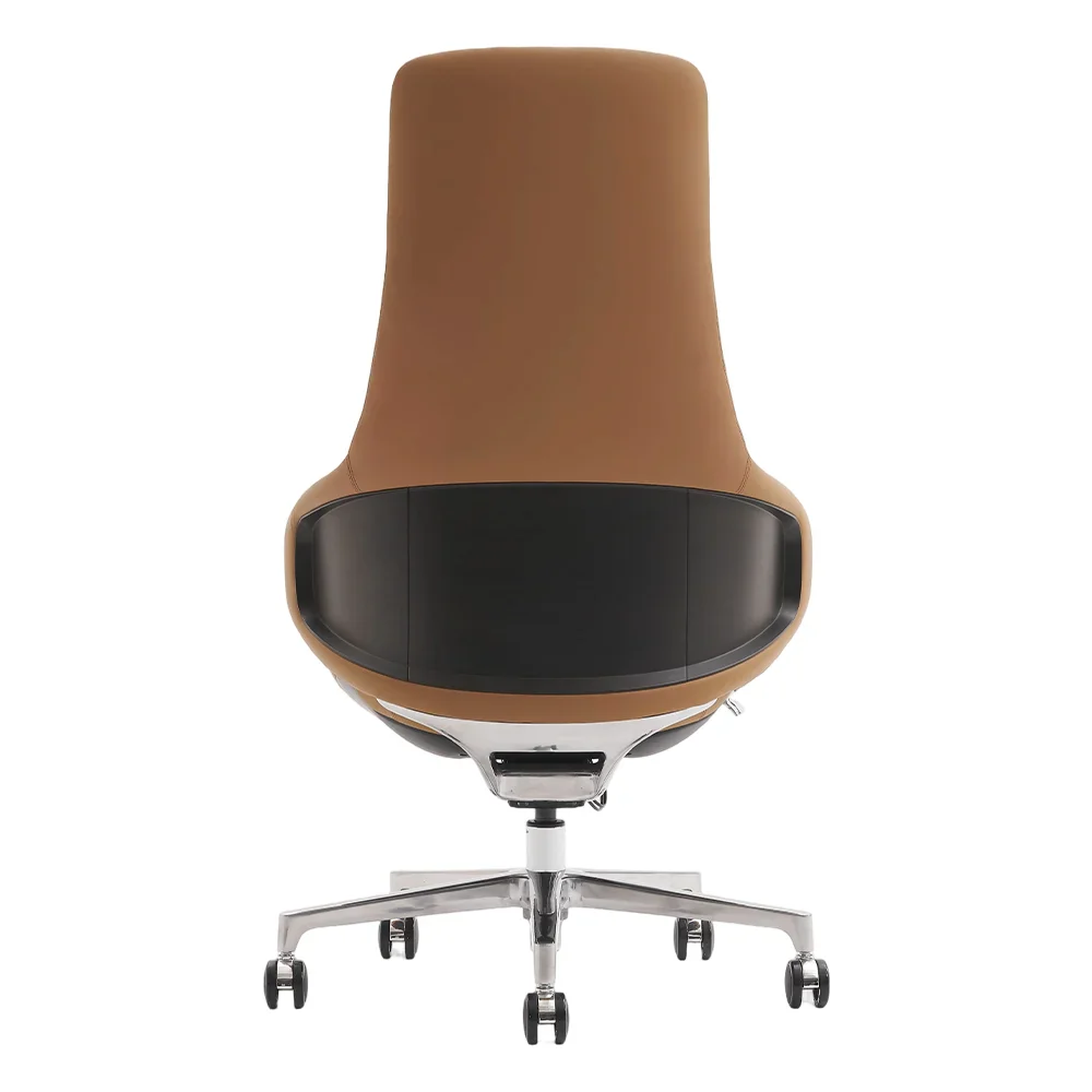 Natia Leather Office Chair with Wraparound Lumbar - Image 95