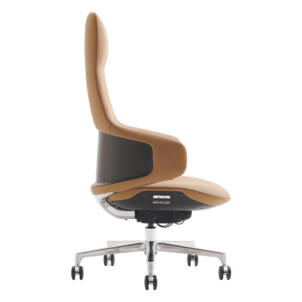 Natia Leather Office Chair with Wraparound Lumbar - Image 96