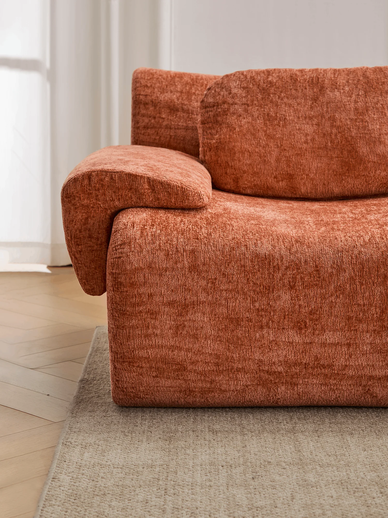 Nephele Wave-Shaped Compressed Sectional Sofa - Image 11