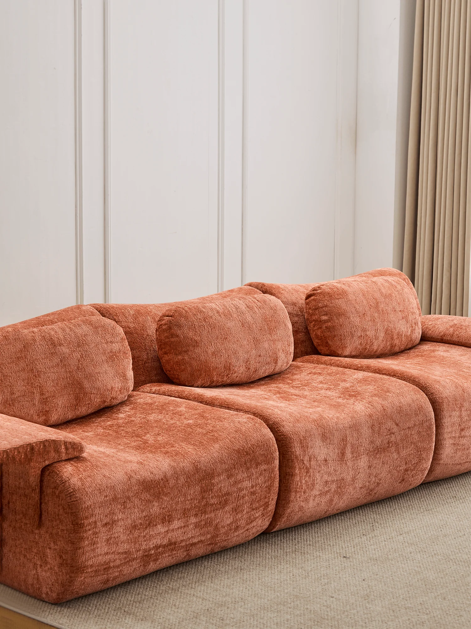 Nephele Wave-Shaped Compressed Sectional Sofa - Image 12