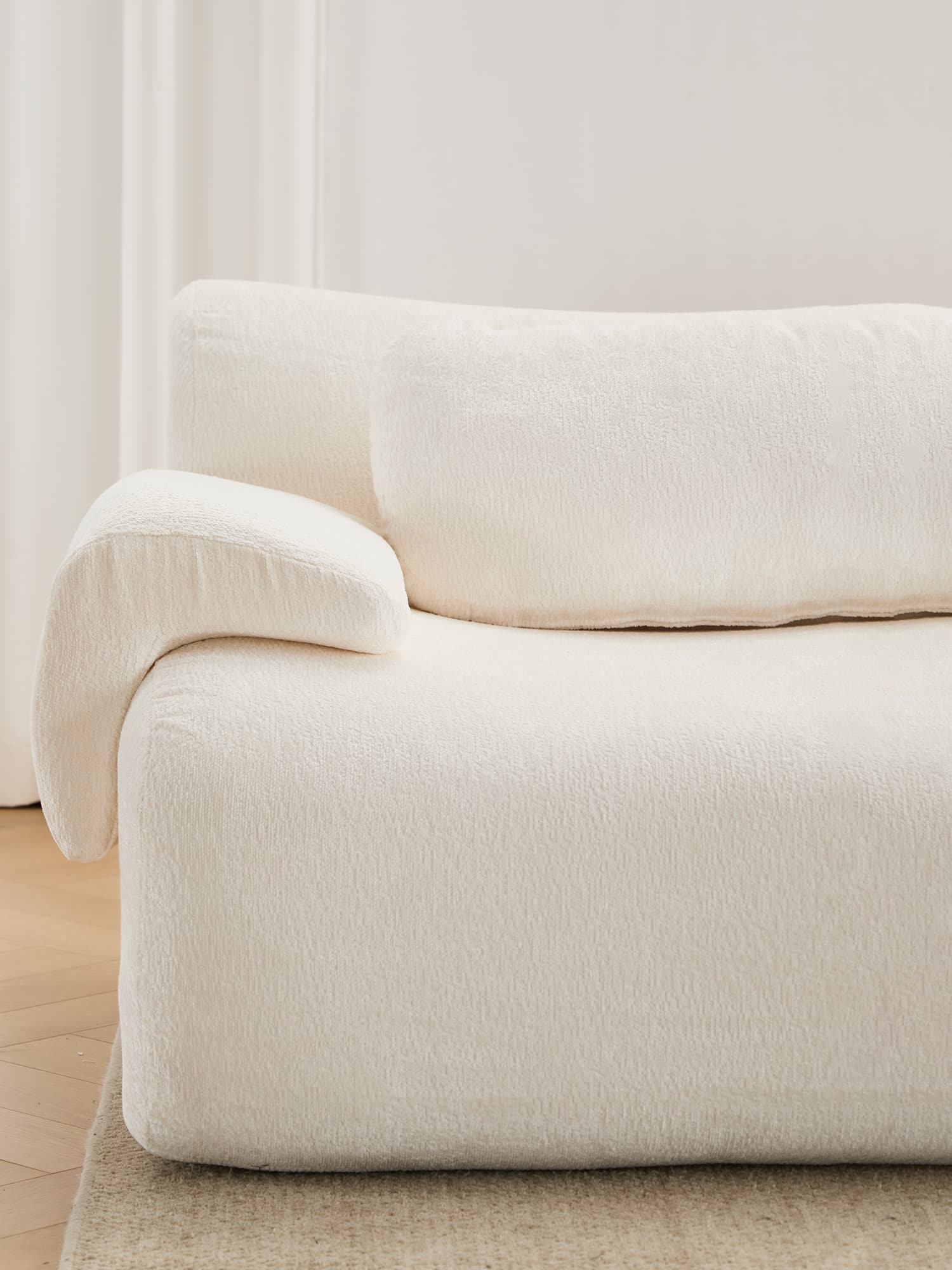 Nephele Wave-Shaped Compressed Sectional Sofa - Image 16