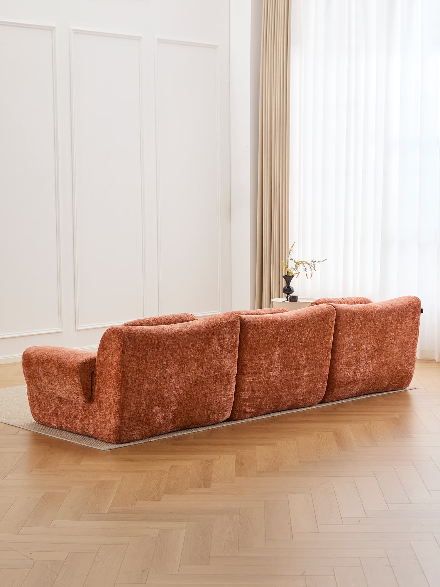 Nephele Wave-Shaped Compressed Sectional Sofa - Image 17