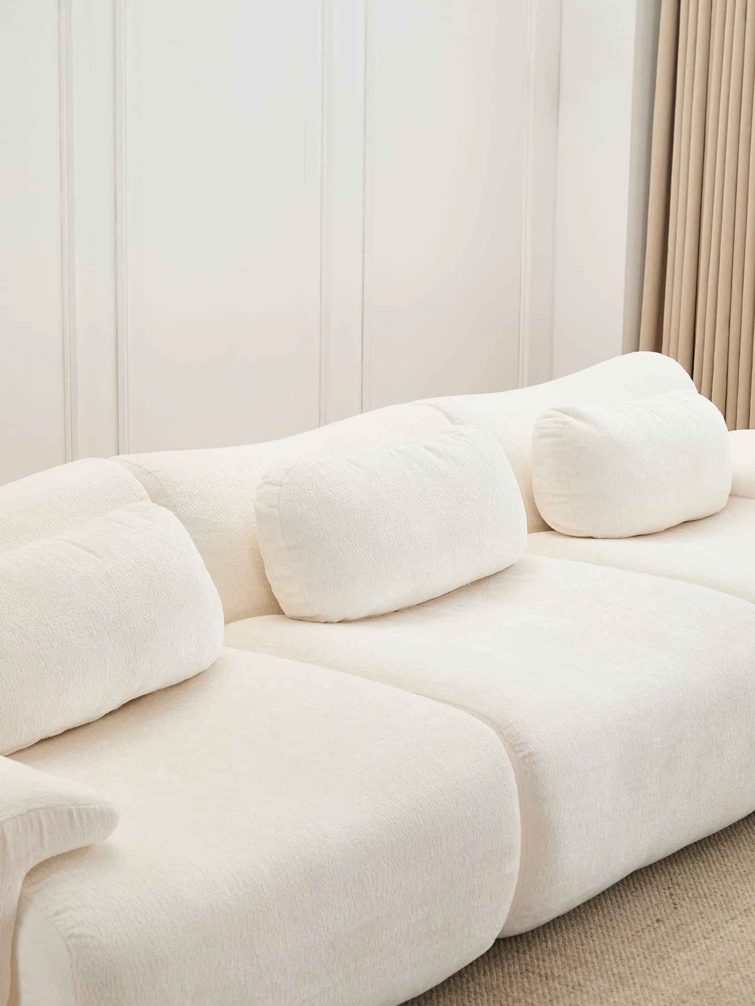 Nephele Wave-Shaped Compressed Sectional Sofa - Image 18