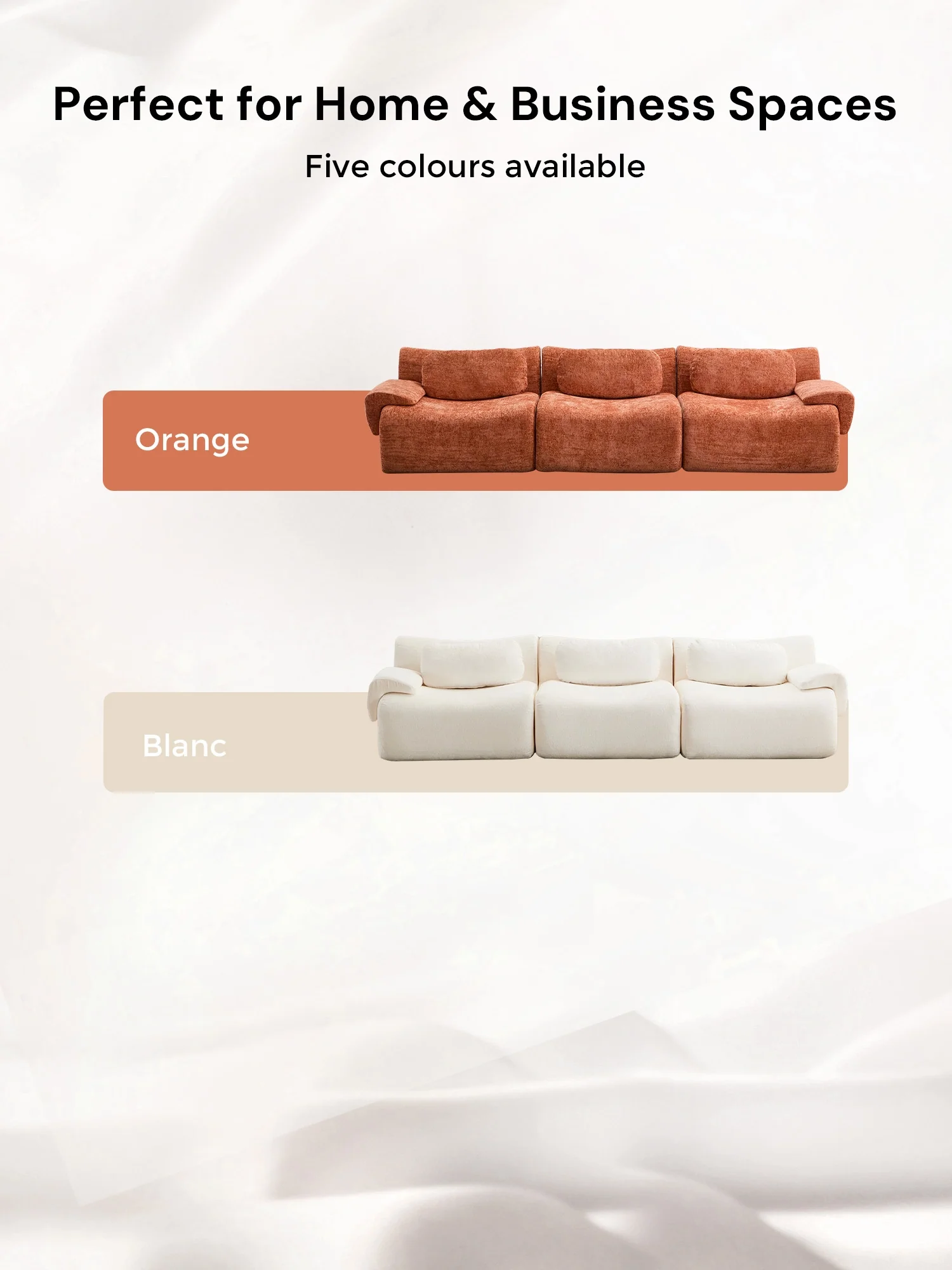 Nephele Wave-Shaped Compressed Sectional Sofa - Image 27
