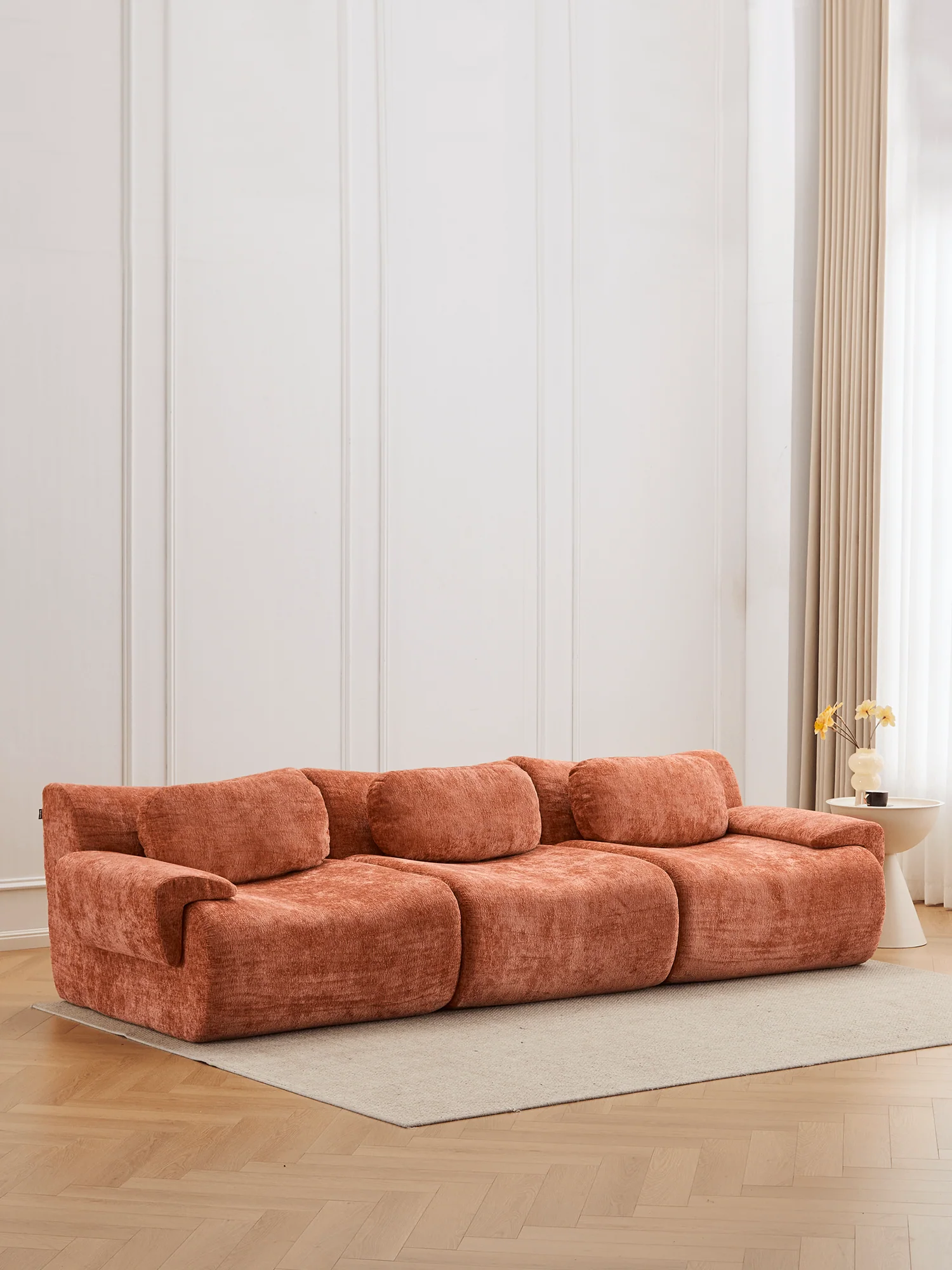 Nephele Wave-Shaped Compressed Sectional Sofa - Image 3