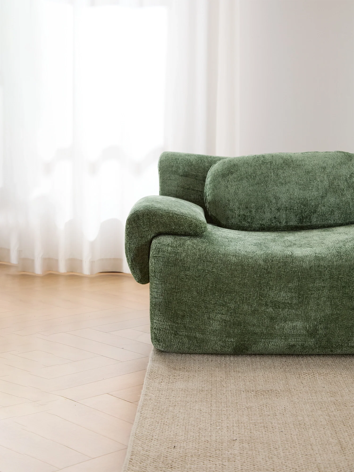 Nephele Wave-Shaped Compressed Sectional Sofa - Image 34