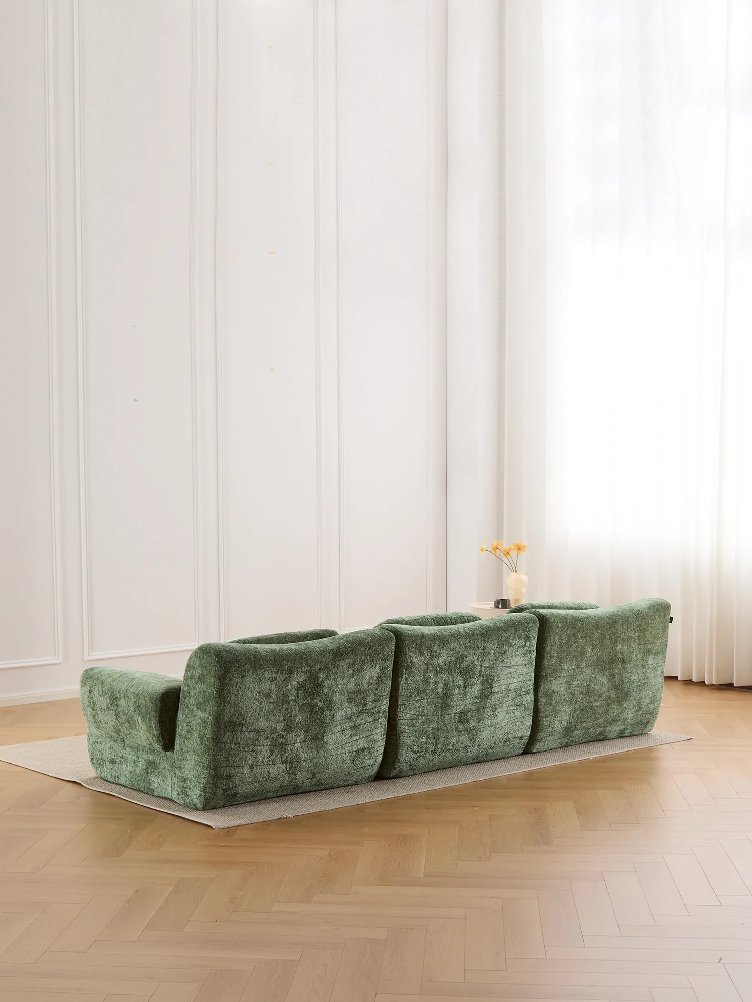 Nephele Wave-Shaped Compressed Sectional Sofa - Image 43