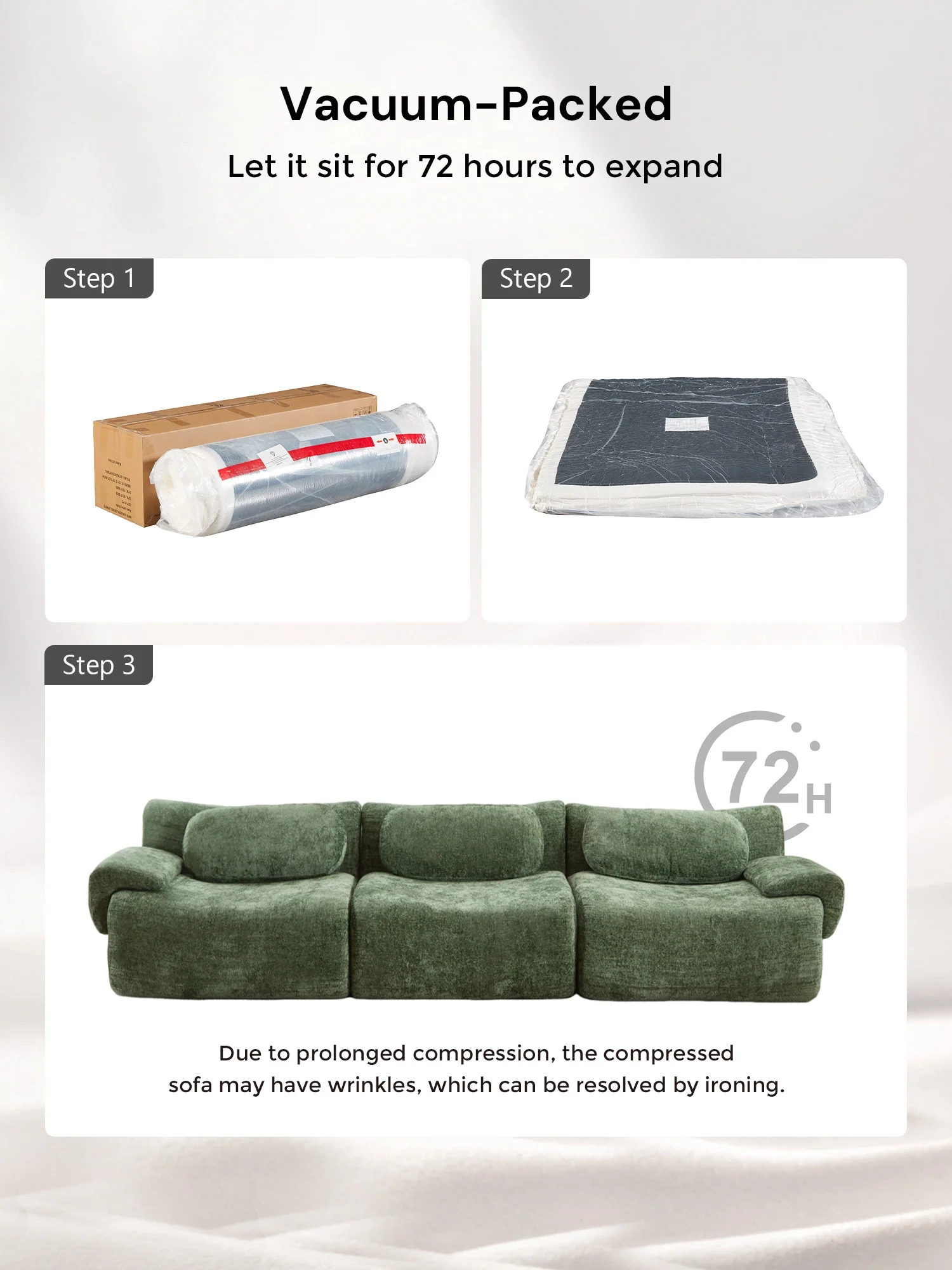 Nephele Wave-Shaped Compressed Sectional Sofa - Image 46