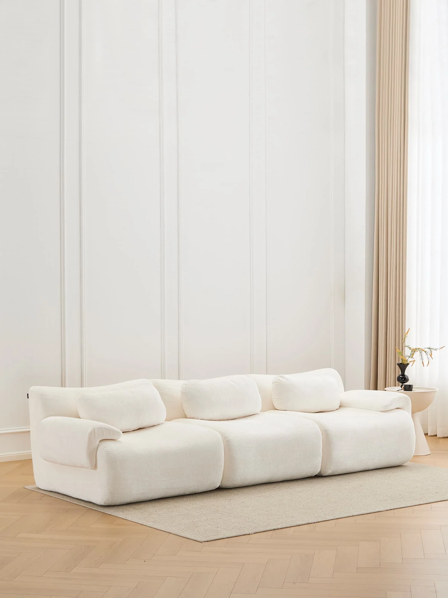 Nephele Wave-Shaped Compressed Sectional Sofa - Image 6