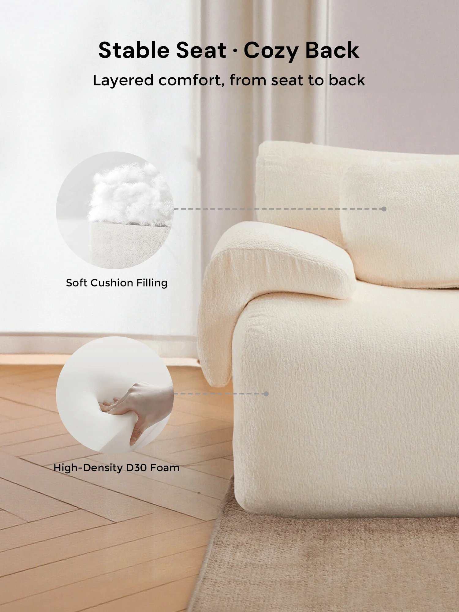 Nephele  Modular Sectional Compressed Sofa - Image 33