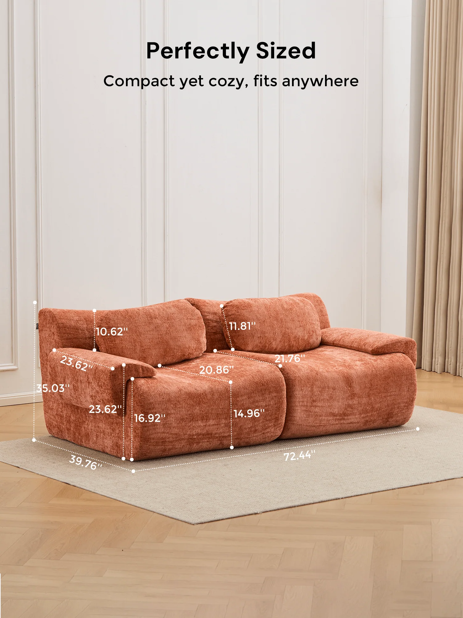Nephele  Modular Sectional Compressed Sofa - Image 34